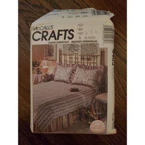 McCalls Crafts Sewing Pattern 4403 Bedding Home Decor Lamp Shade Covers Chair UC